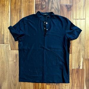 Theory - Snap button Henley short sleeve t-shirt